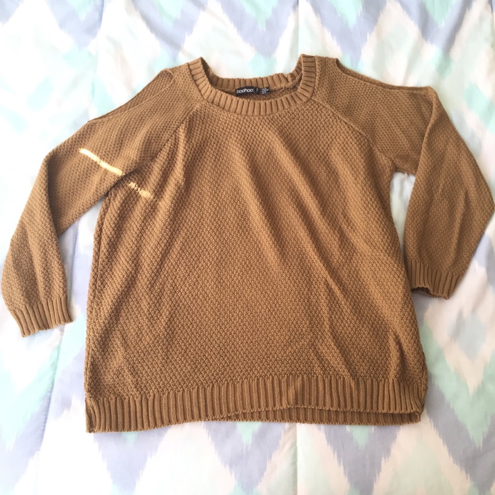 Boohoo Sweater Off the Shoulder